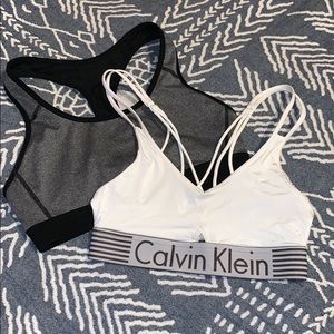 Calvin Klein Sports Bra + Champion Sports Bra
